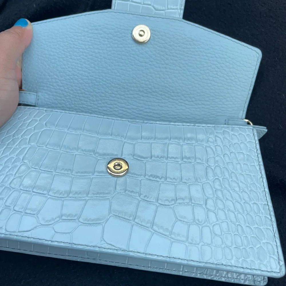 Strathberry Crescent  Croc-Embossed leather bag - Picture 9 of 11